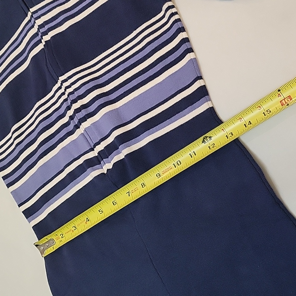 NWOT Free People Movement Blue It's Cold Outside Playsuit Navy Striped Sz XS - Picture 15 of 17